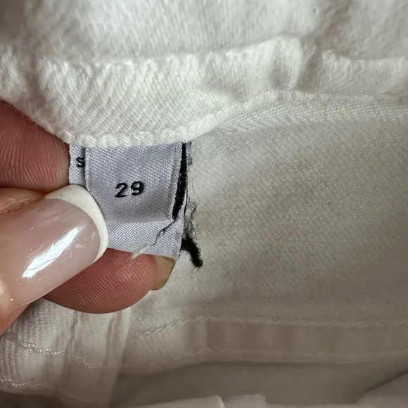 10 Crosby Derek Lam White braided Flare crop Jeans - Picture 3 of 9